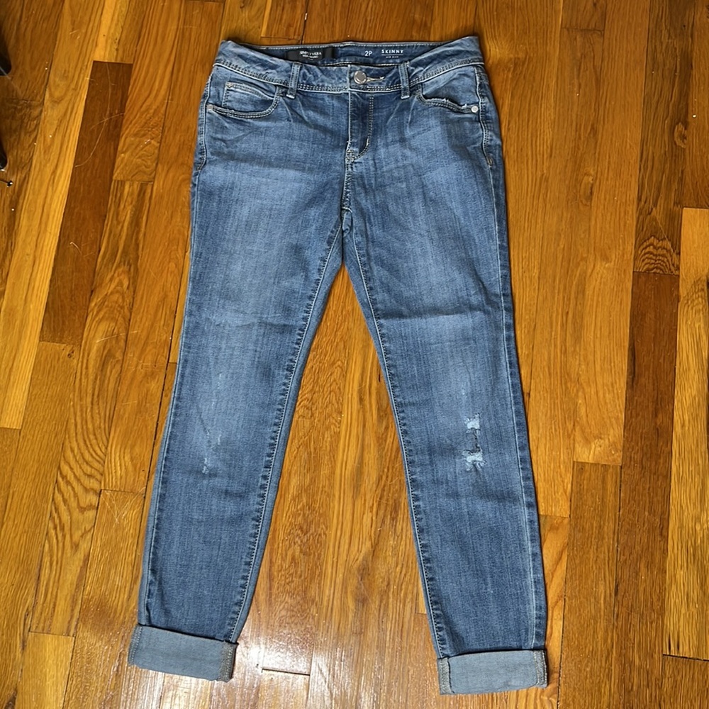 SimplyVera Vera Wang Mid Rise Skinny Jeans Size 2
